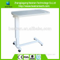 BT-AT002 Four wheels height adjust hospital abs metal bed side table